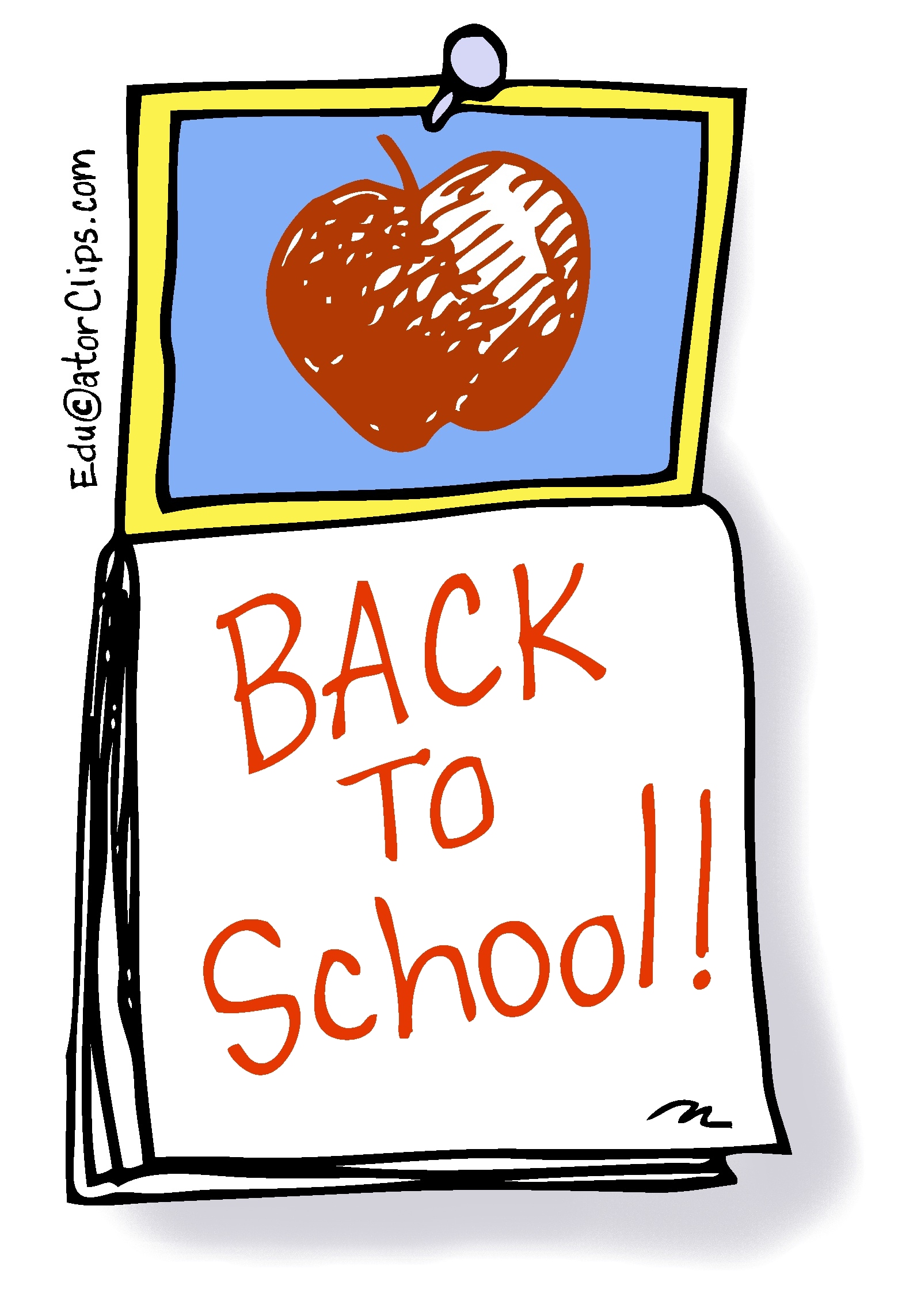 Back to School Calendar Clip Art