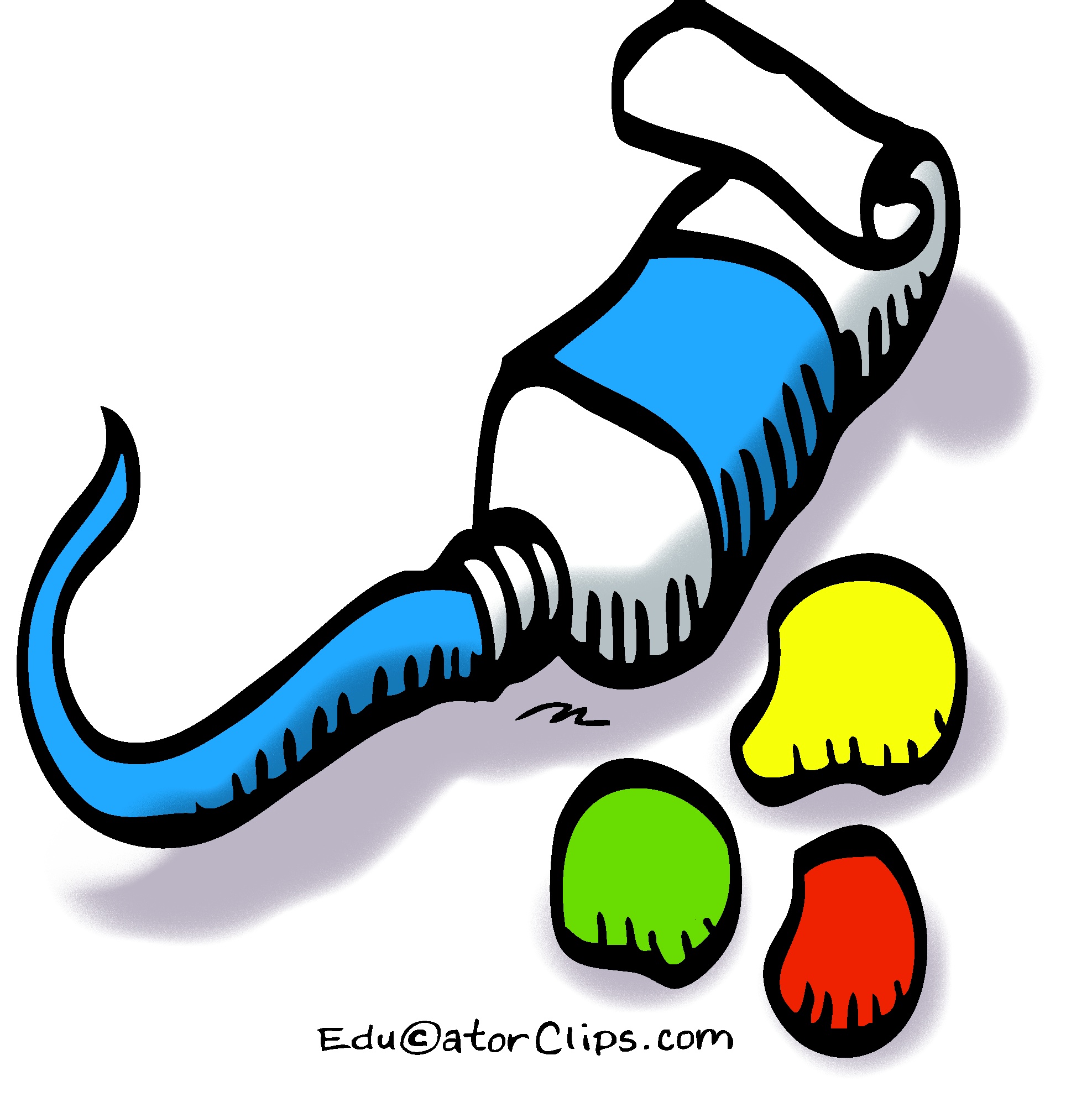 Artist Paint Tube Clip Art