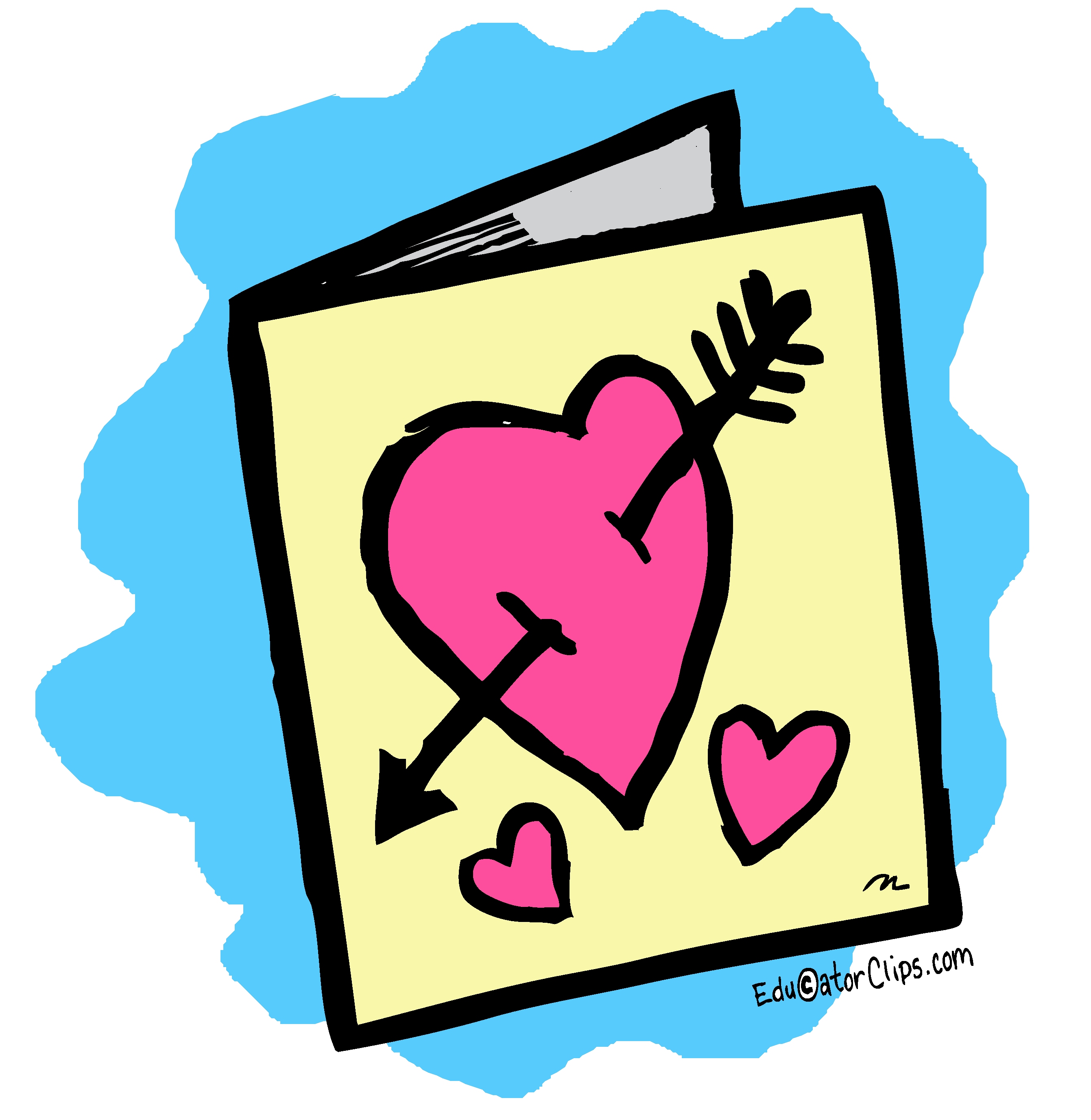 Valentine's Day Card Clip Art